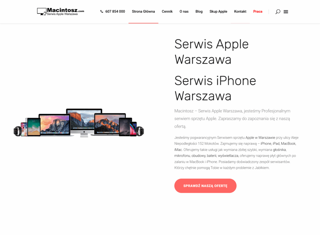 Realizacja Macintosz – barmSTUDIO