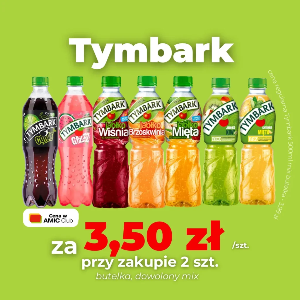 Realizacja AMIC Energy – promocja Tymbark – barmSTUDIO